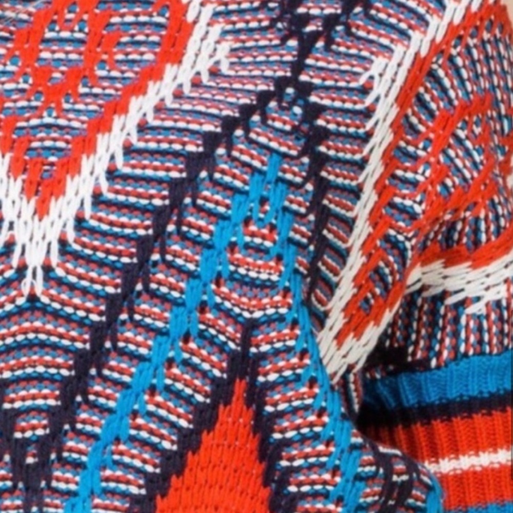 Tribal Geometric Print Sweater Top - Picture 8 of 8